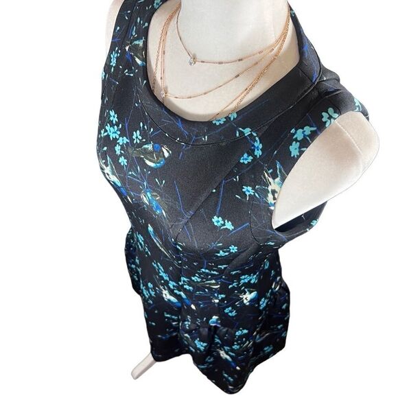 Jessica Simpson black blue bird dress size 6 - Picture 7 of 16